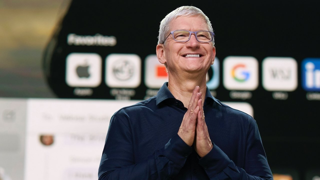 Apple CEO Tim Cook Prayer Hands meme template