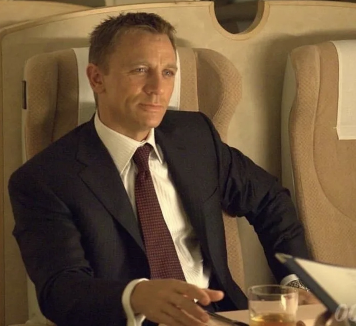 Daniel Craig as James Bond on Train - Casino Royale meme template