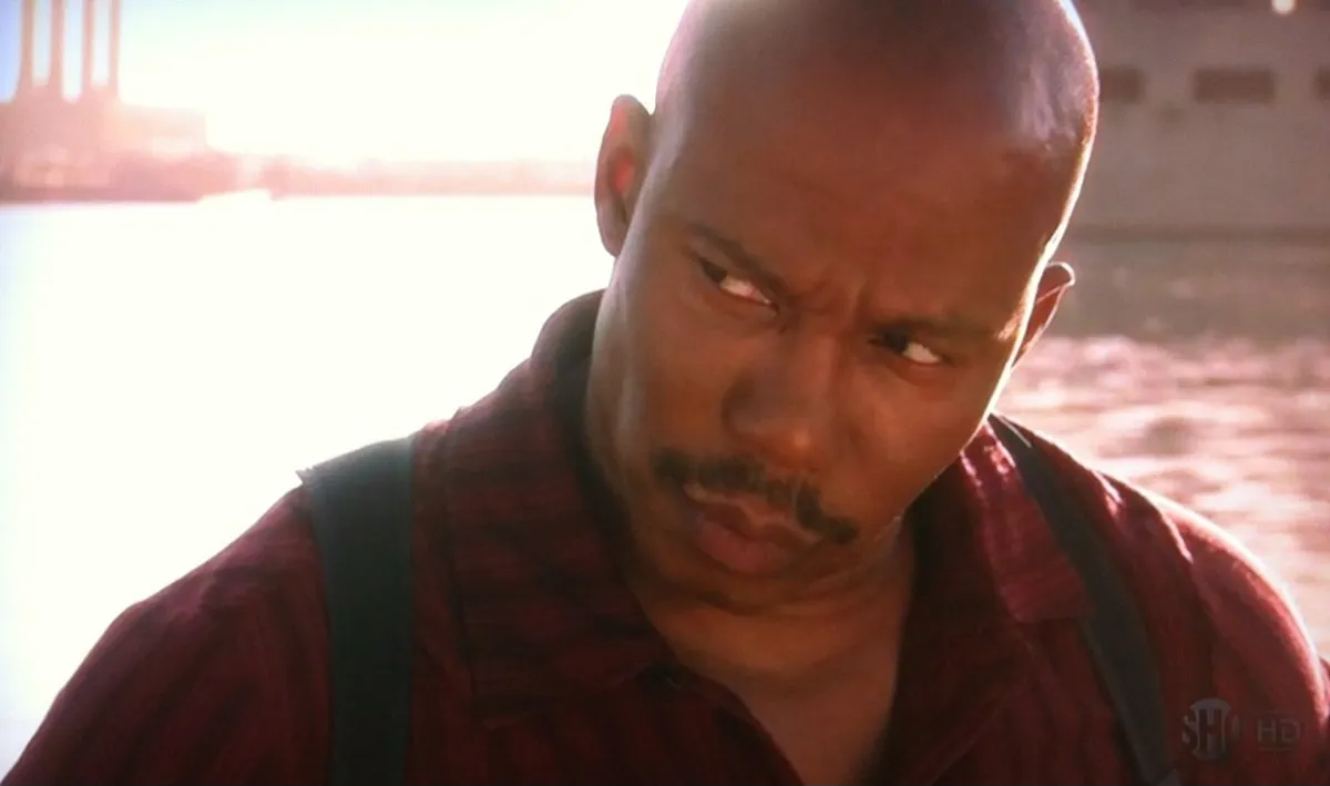 Doakes Suspicious from Dexter meme template variation