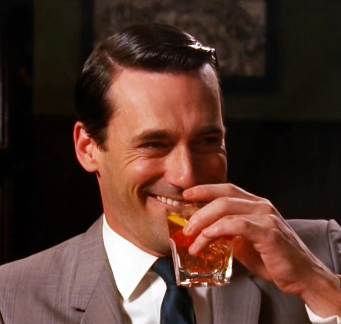 Don Draper Laughing - Mad Men meme template variation