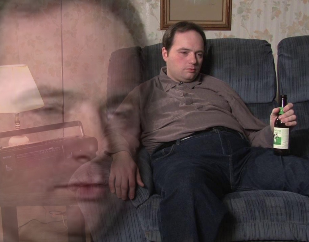 Drunk Guy Drinking Beer On Couch meme template variation