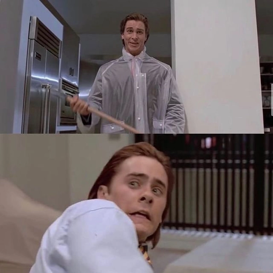 Hey Paul! Christian Bale in American Psycho
