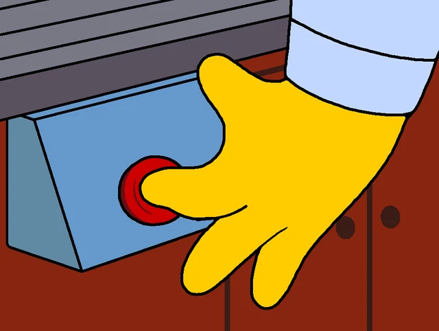 Independent Thought Alarm - The Simpsons meme template variation