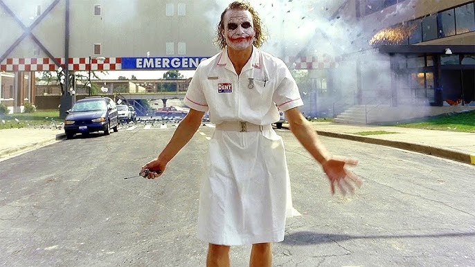 Joker Blowing Up Hospital - The Dark Knight