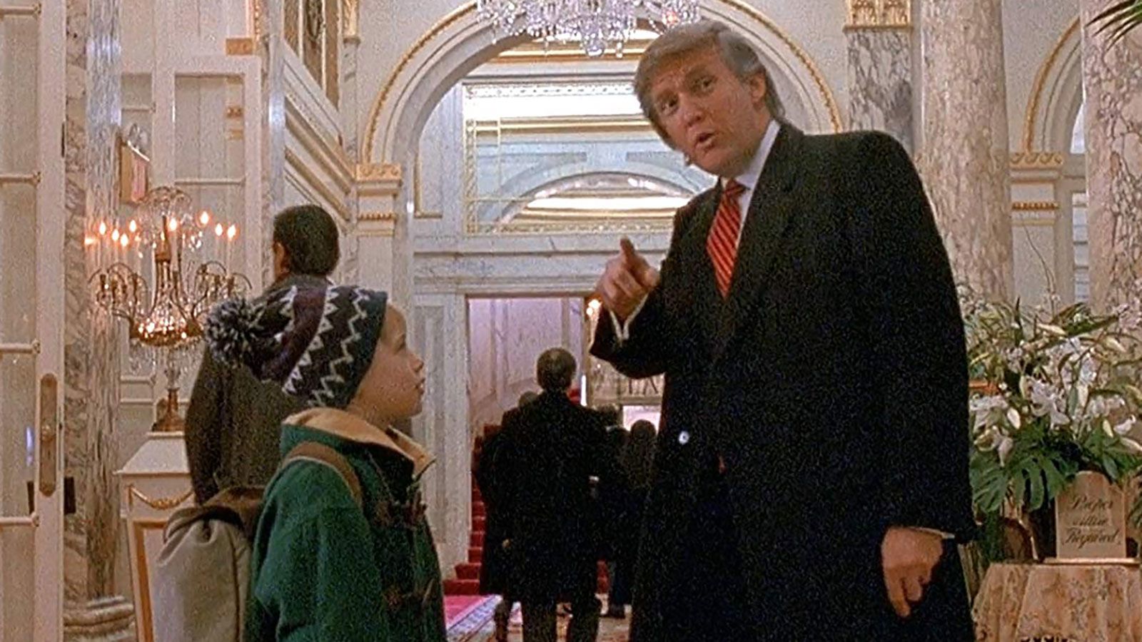 Kevin Meets Donald Trump - Home Alone 2 meme template variation