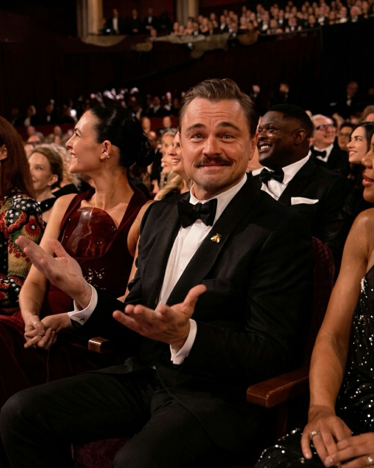 Leonardo DiCaprio Shrugging at Oscars