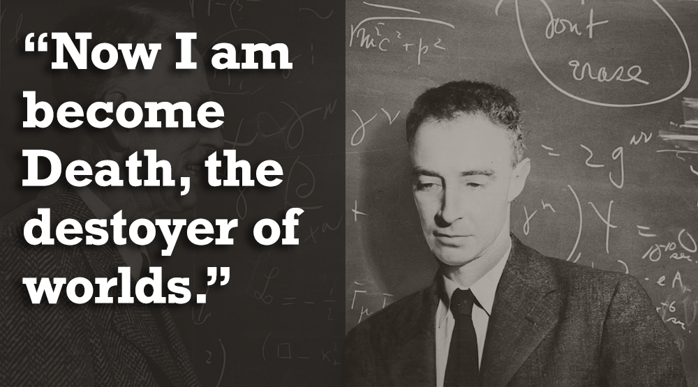 Now I Am Become Death The Destroyer of Worlds - Oppenheimer  meme template variation