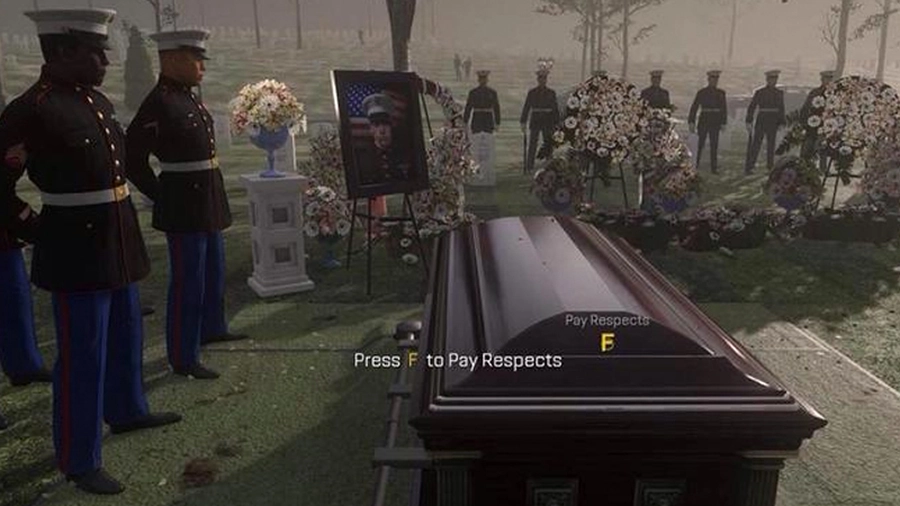 Press F To Pay Respects - Call of Duty meme template variation