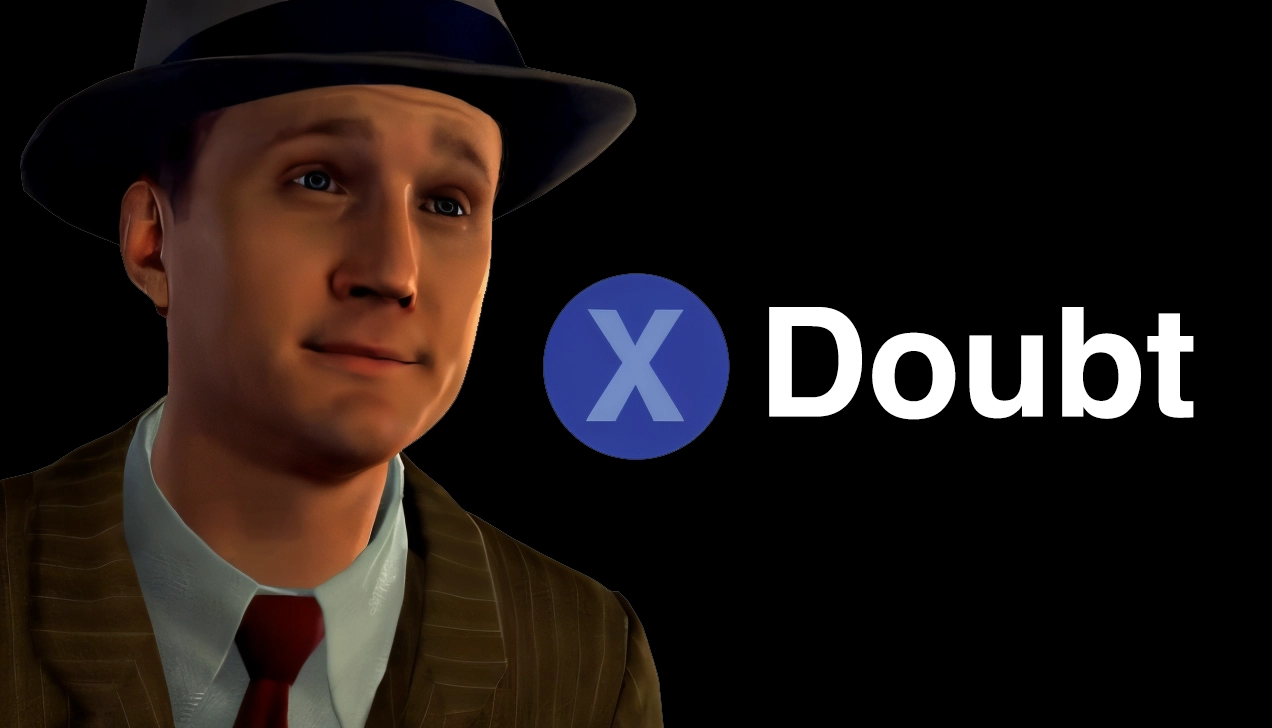 Press X to Doubt - L.A. Noire meme template variation