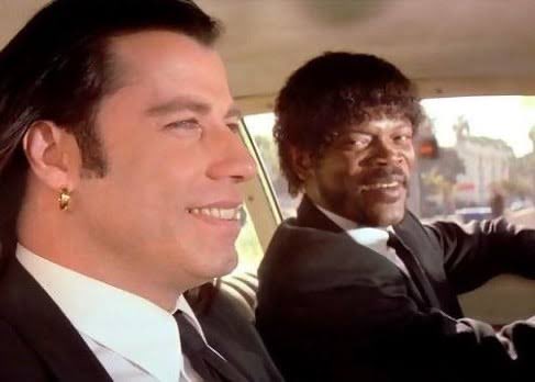 Royale with Cheese - Pulp Fiction meme template variation