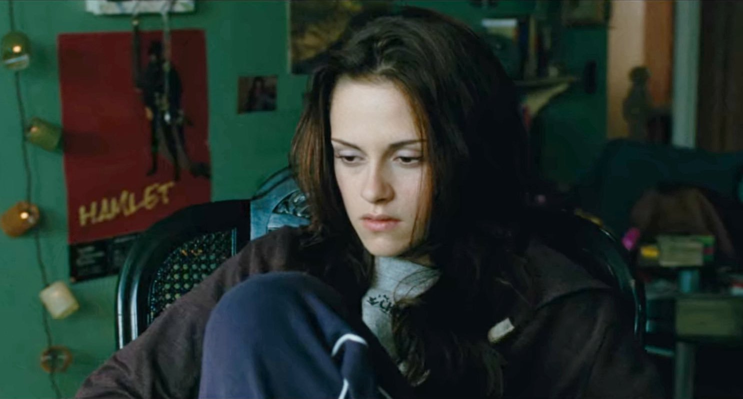 Sad Kristen Stewart as Bella - Twilight meme template