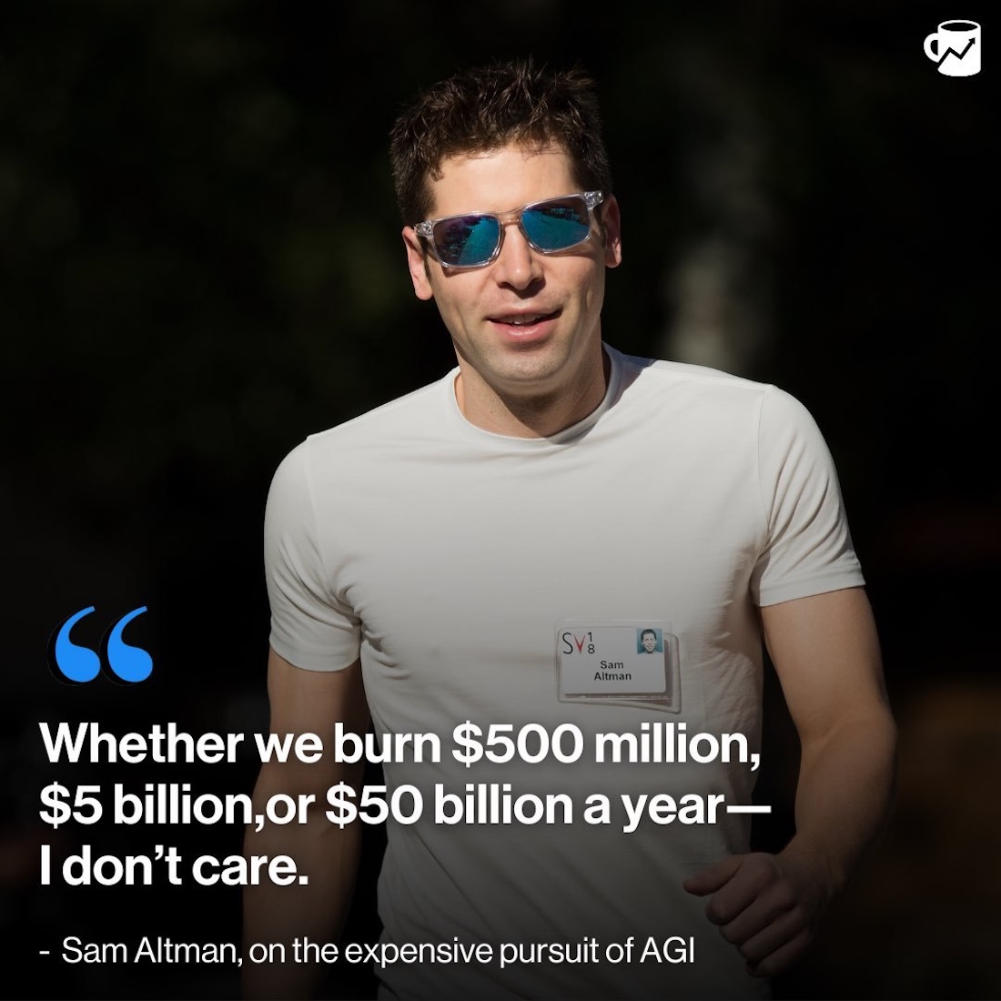 Sam Altman Doesn't Care If It's 50 Billion meme template