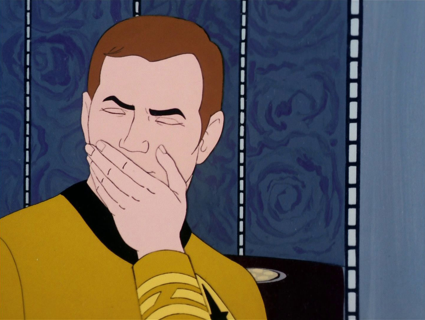 Sarcastically Surprised Captain Kirk meme template variation