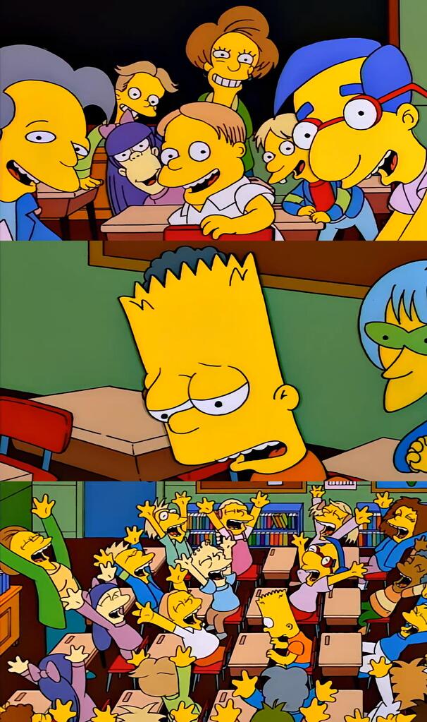 Say The Line, Bart! meme template variation