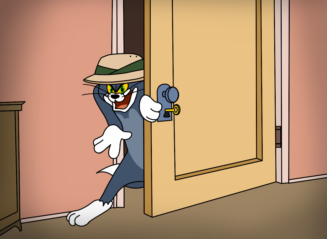 Sneaky Tom - Tom and Jerry meme template variation