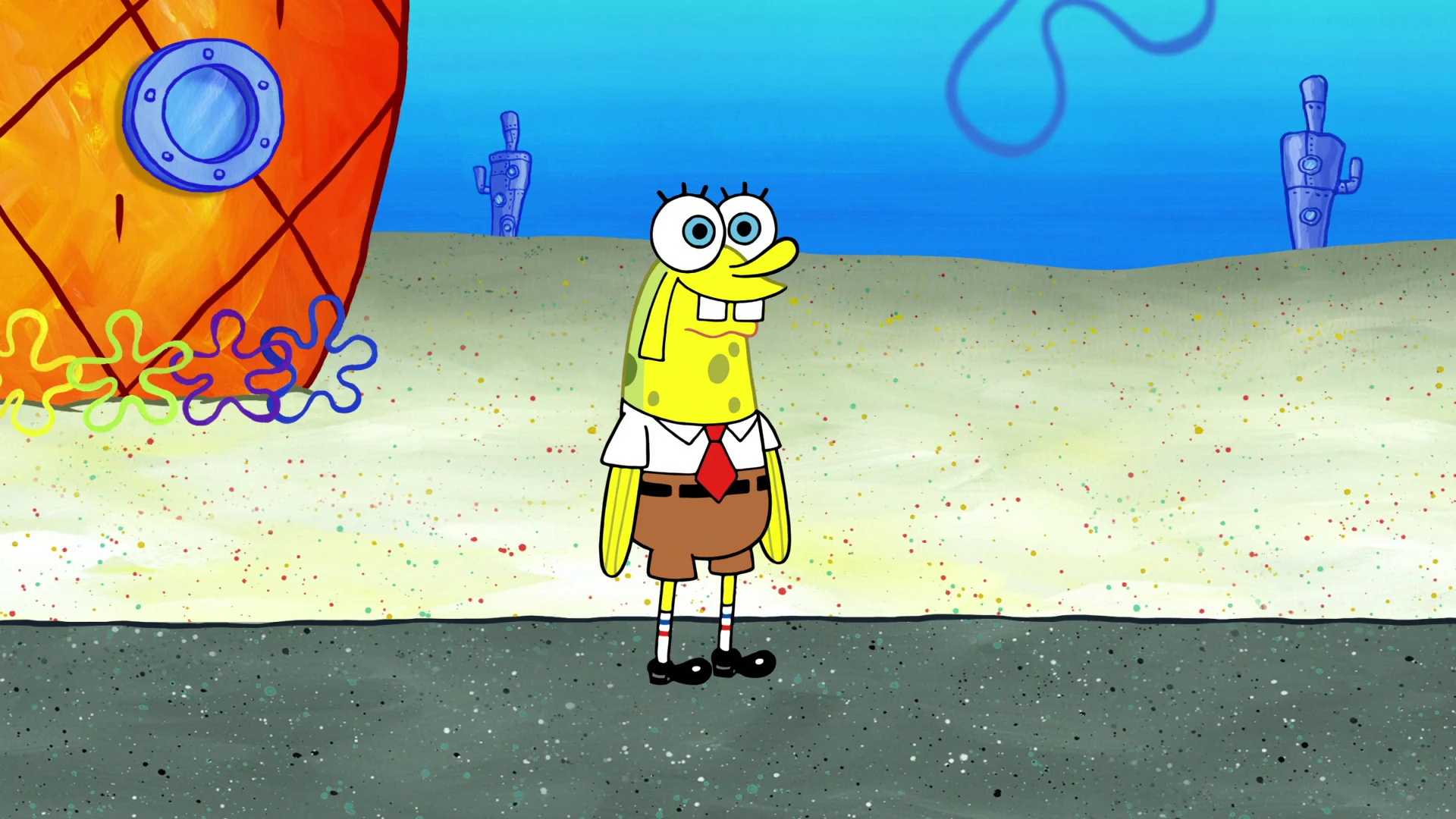 Spongebob as a fish meme template