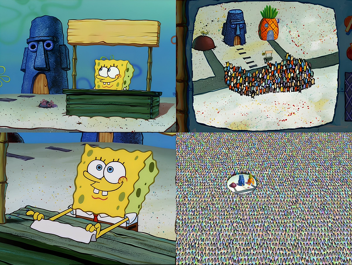 SpongeBob's Hype Stand meme template
