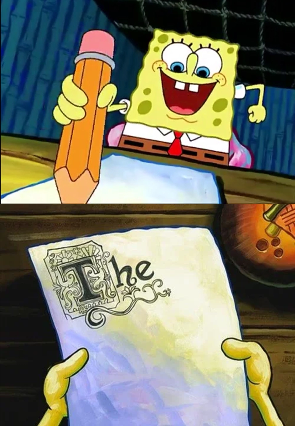 SpongeBob SquarePants Writing Essay - "The"