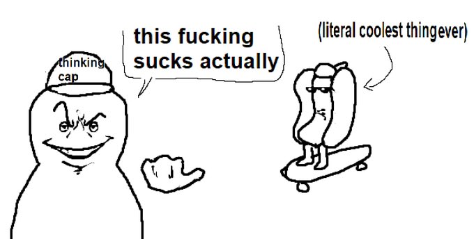 This Fucking Sucks Actually - Literally Coolest Thing Ever meme template variation