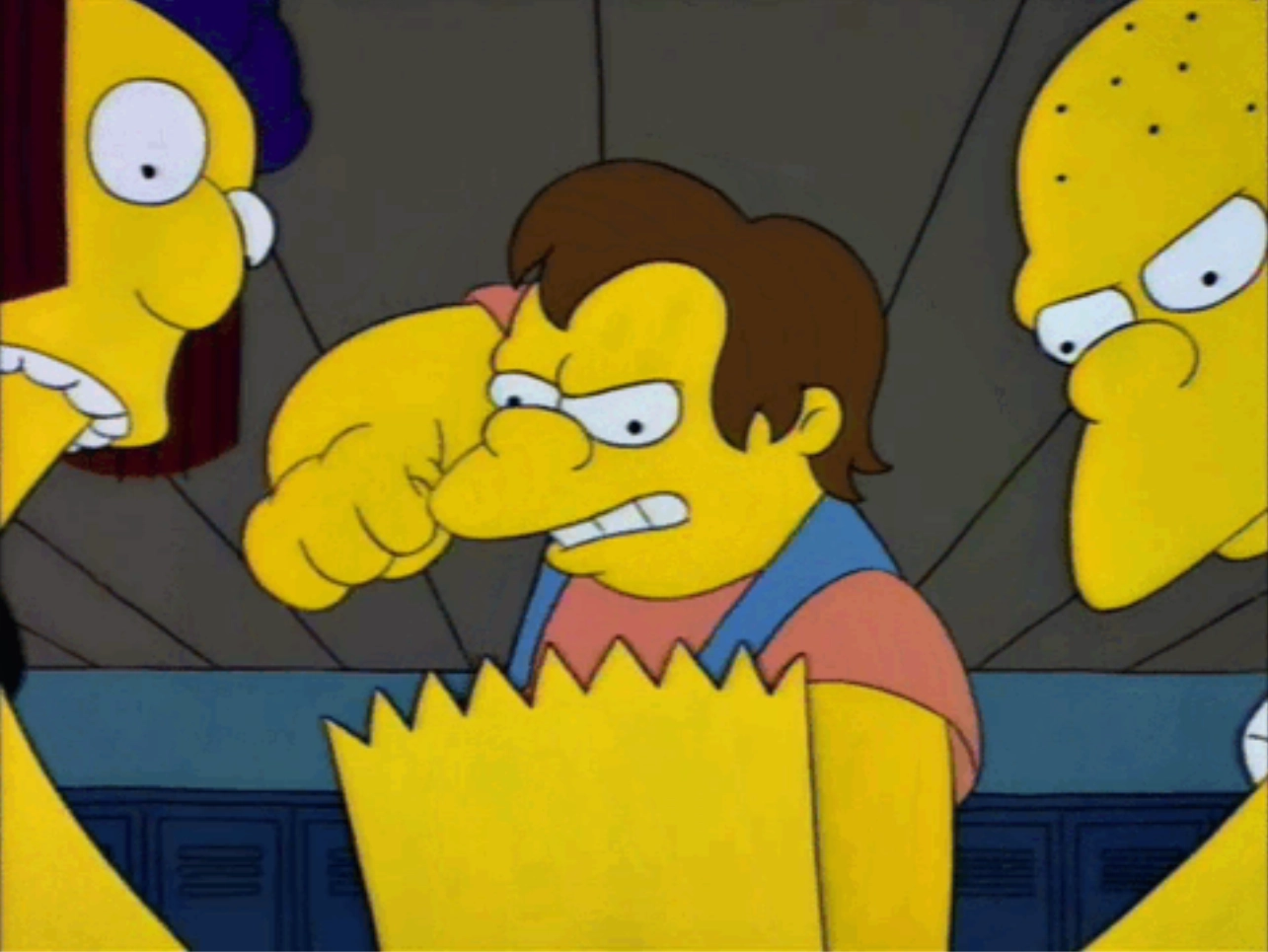 This Is For Wasting The Group's Valuable Time - The Simpsons meme template variation