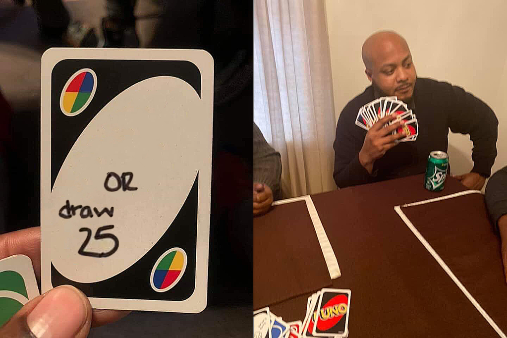 Uno Or Draw 25 meme template variation