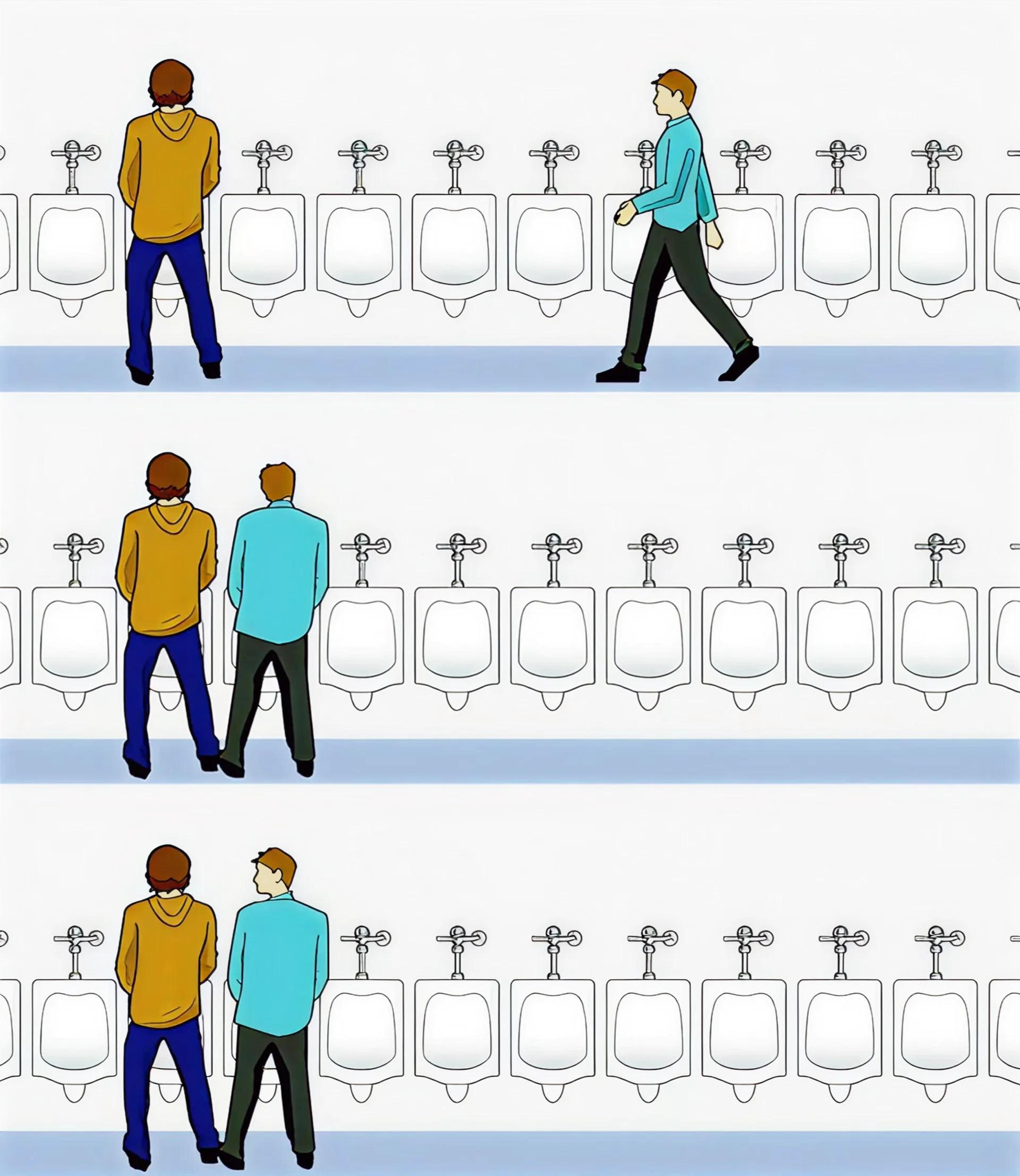 Urinal Guy meme template variation