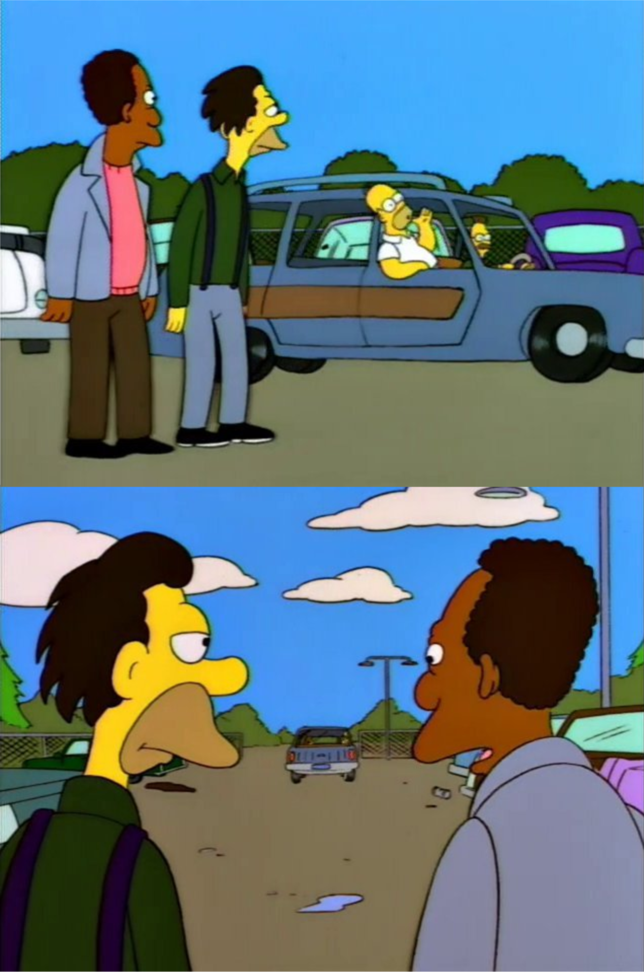 What Did He Say? I Don't Know, Something About Being Gay - The Simpsons meme template variation