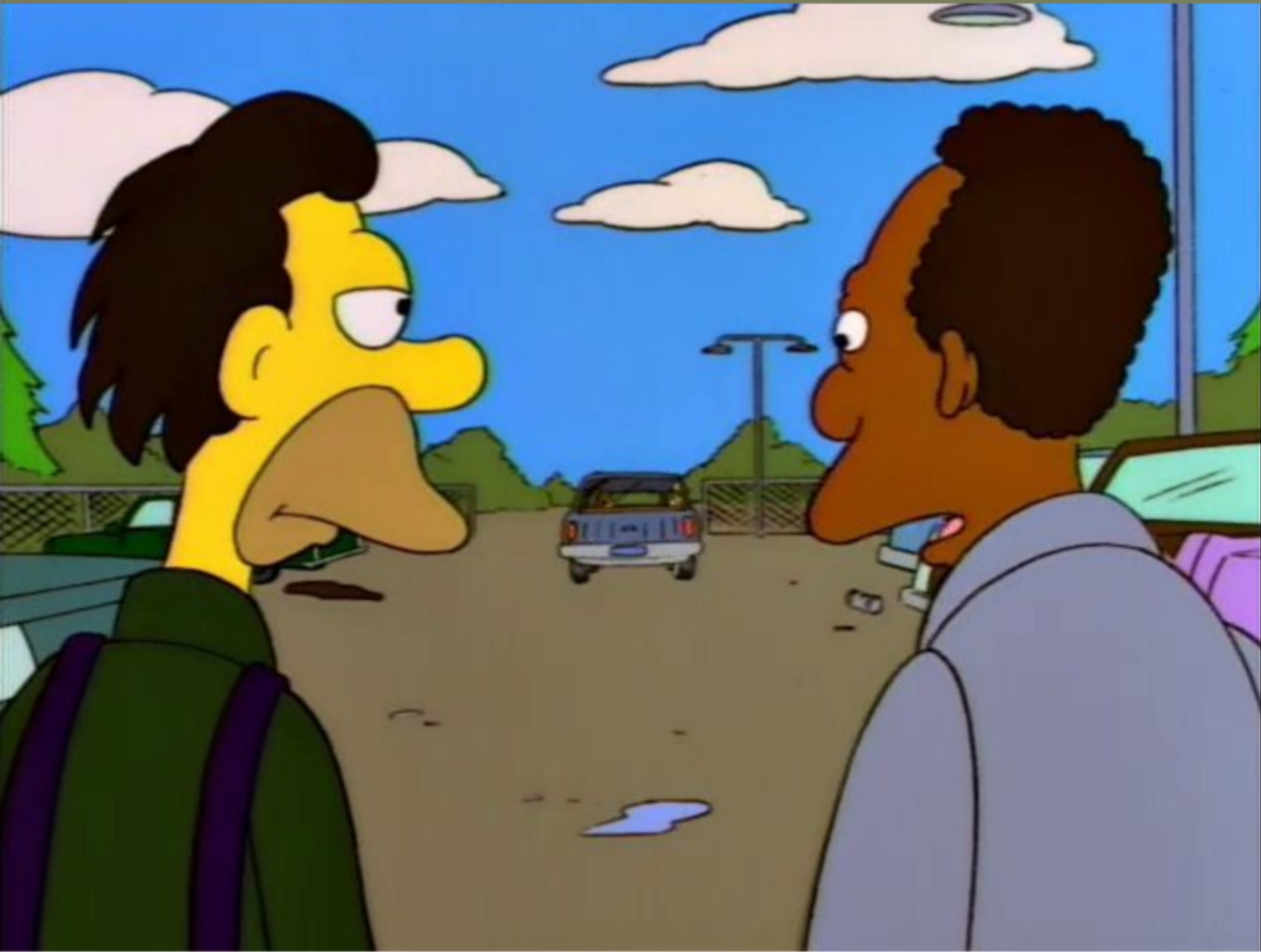 What Did He Say? I Don't Know, Something About Being Gay - The Simpsons meme template variation