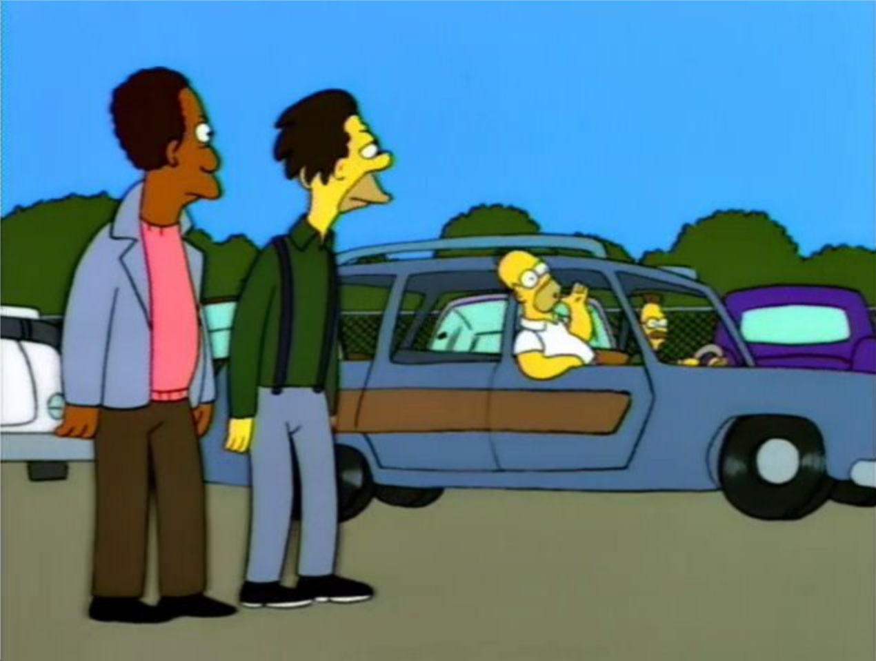 What Did He Say? I Don't Know, Something About Being Gay - The Simpsons meme template variation