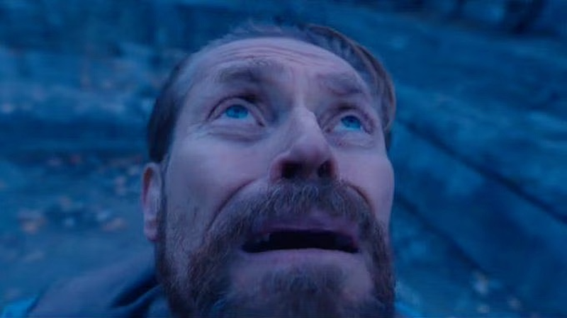 William DaFoe Looking Up meme template