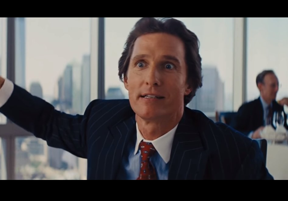 Wolf of Wallstreet Rookie Numbers meme template variation