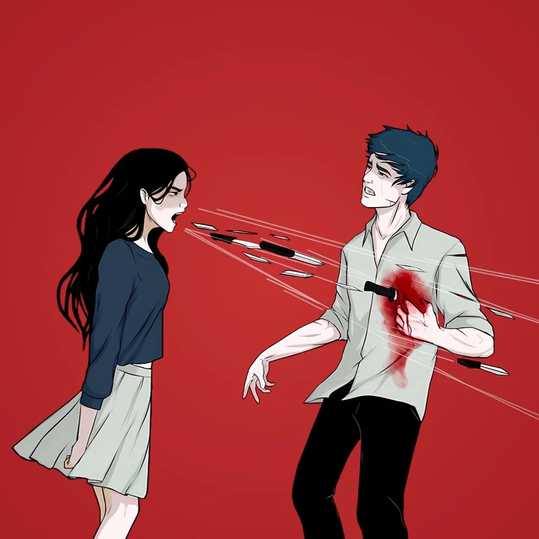 Woman Shouting Knives meme template