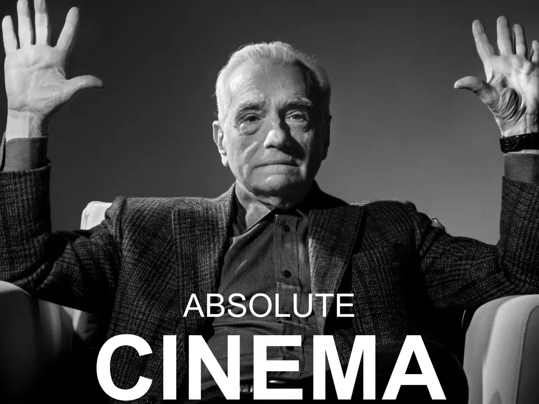 Absolute Cinema - Martin Scorsese with Hands Up meme template