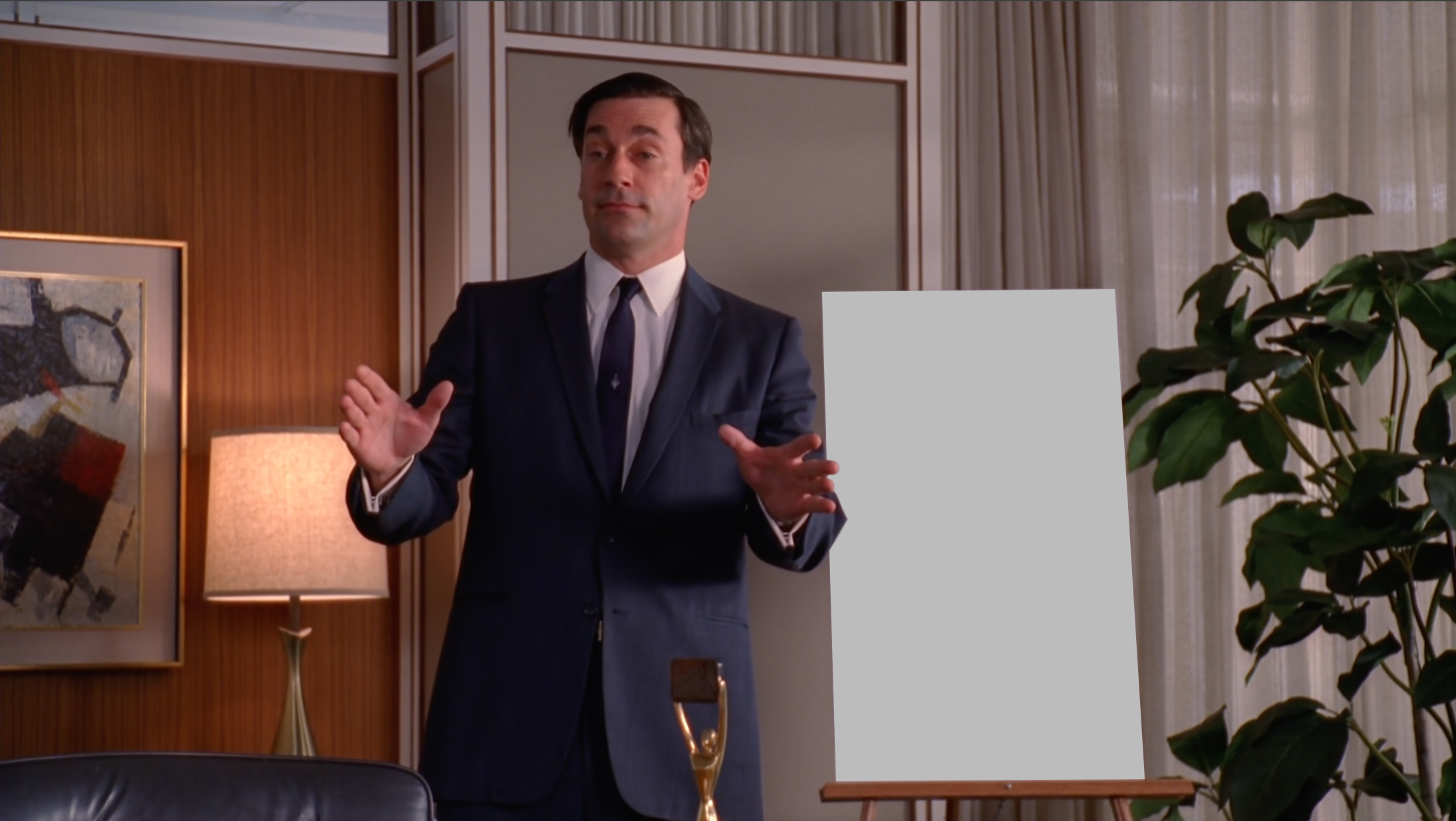 Don Draper Marketing Ad Pitch - Mad Men meme template