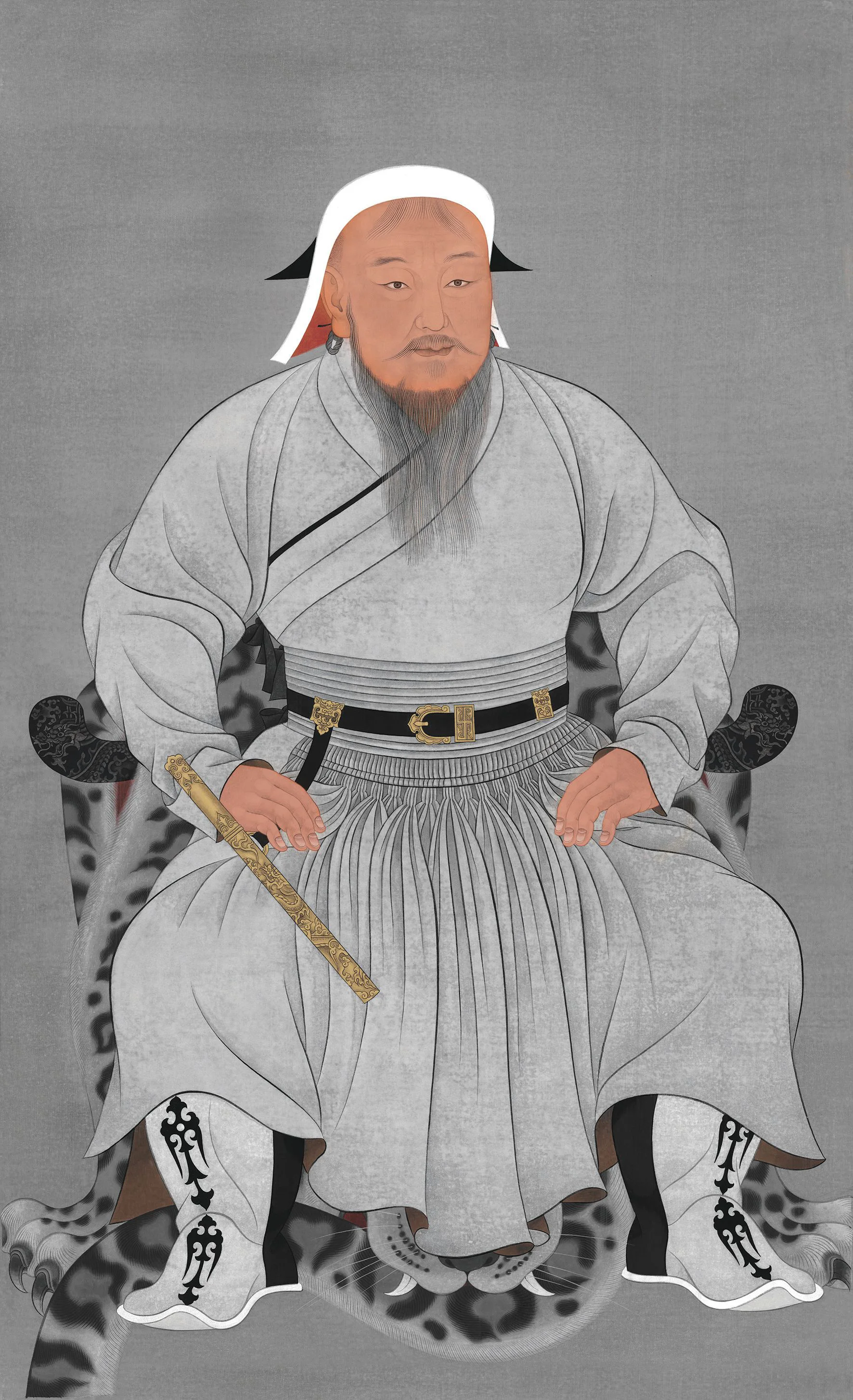 Genghis Kahn Full Body Portrait meme template