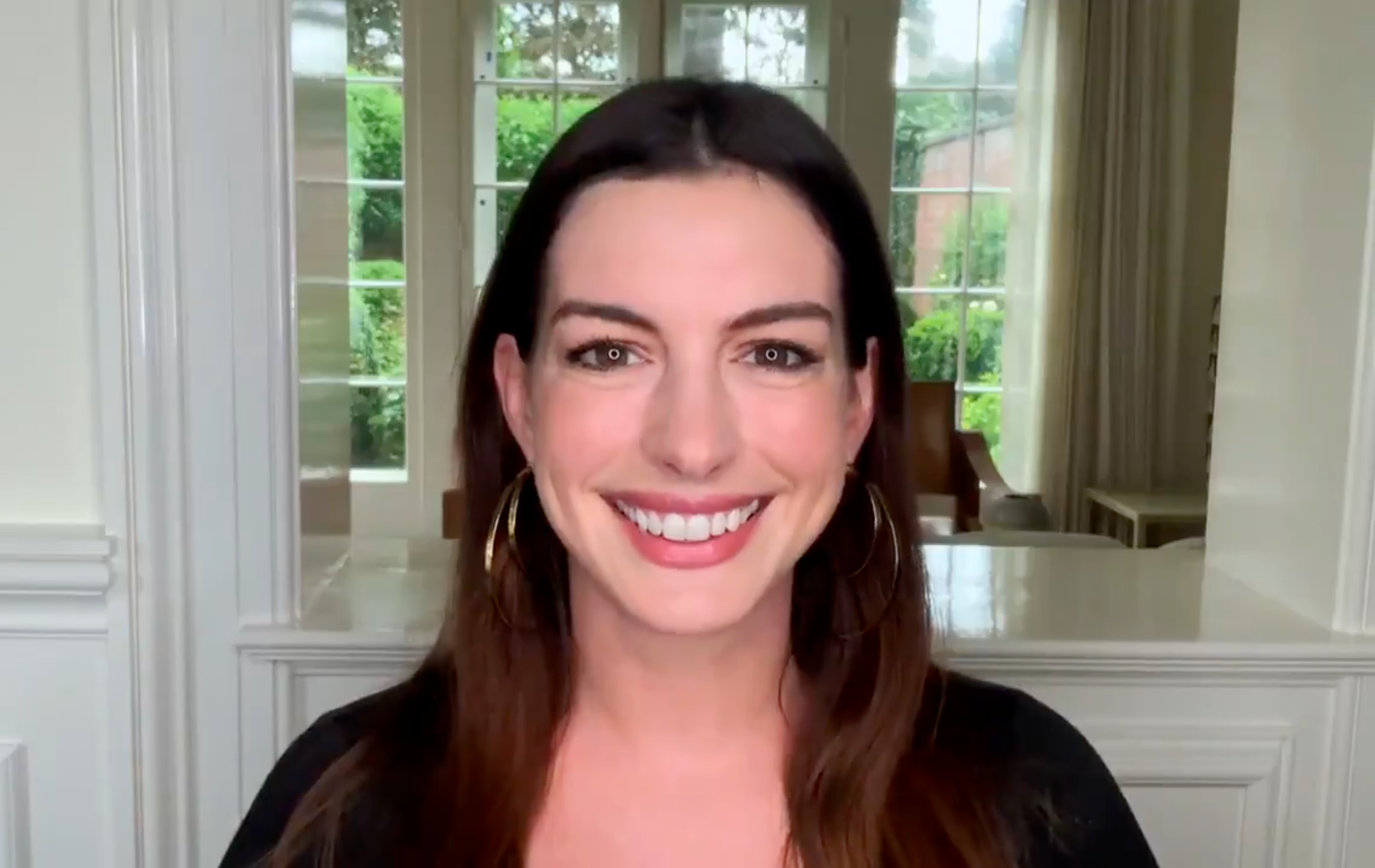 HR Firing You on Zoom Call - Anne Hathaway meme template