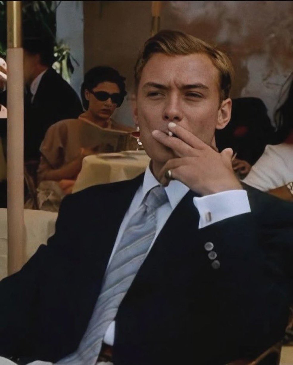 Jude Law Smoking Cigarette - The Talented Mr. Ripley meme template