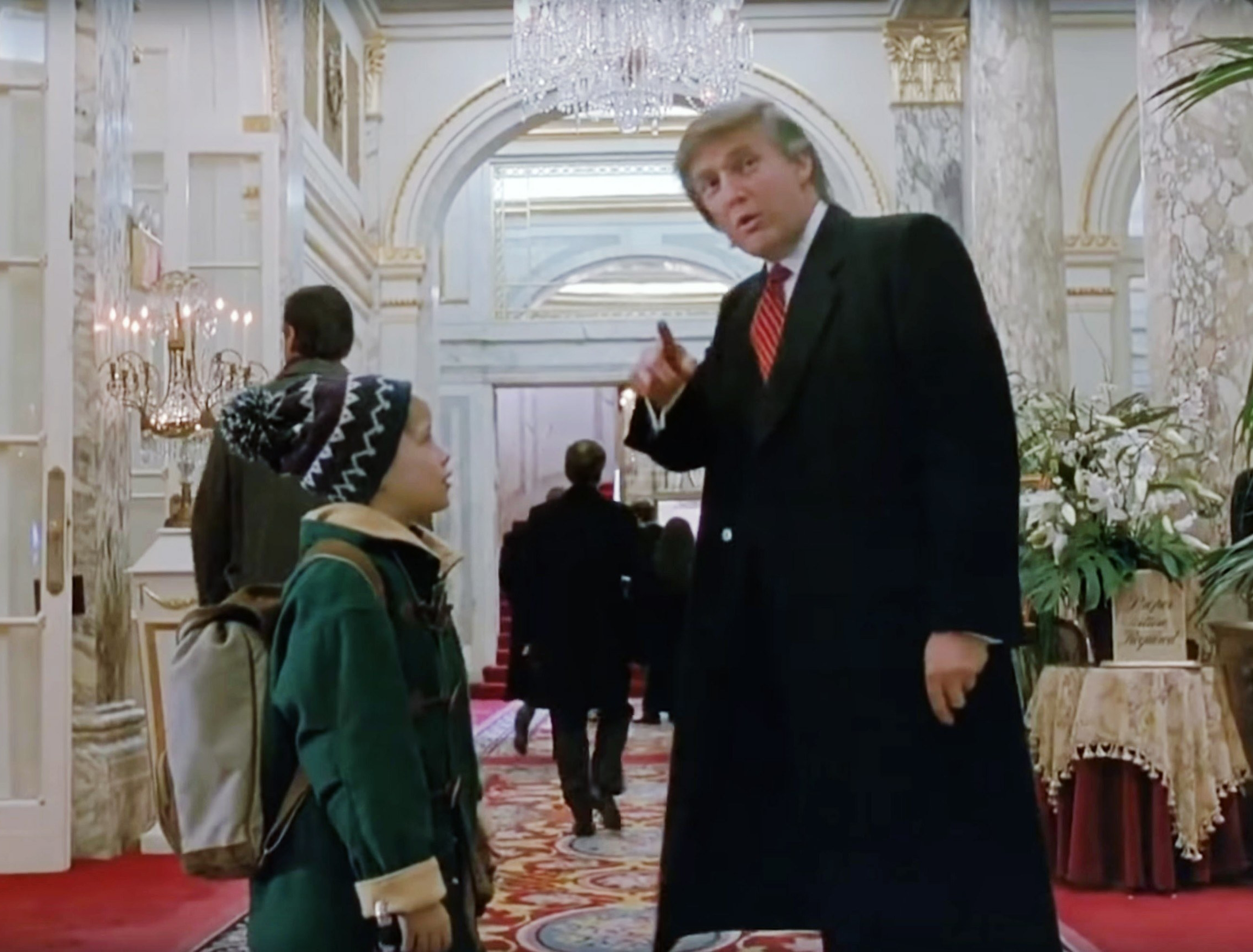 Kevin Meets Donald Trump - Home Alone 2 meme template