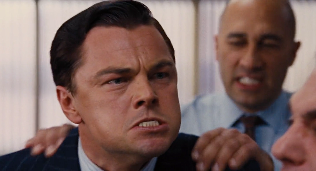 Leonardo DiCaprio Angry Face - The Wolf of Wall Street meme template