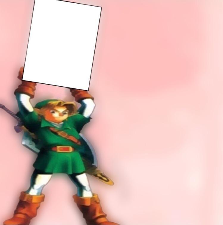 Link from Zelda Holding X Score Card Rating meme template