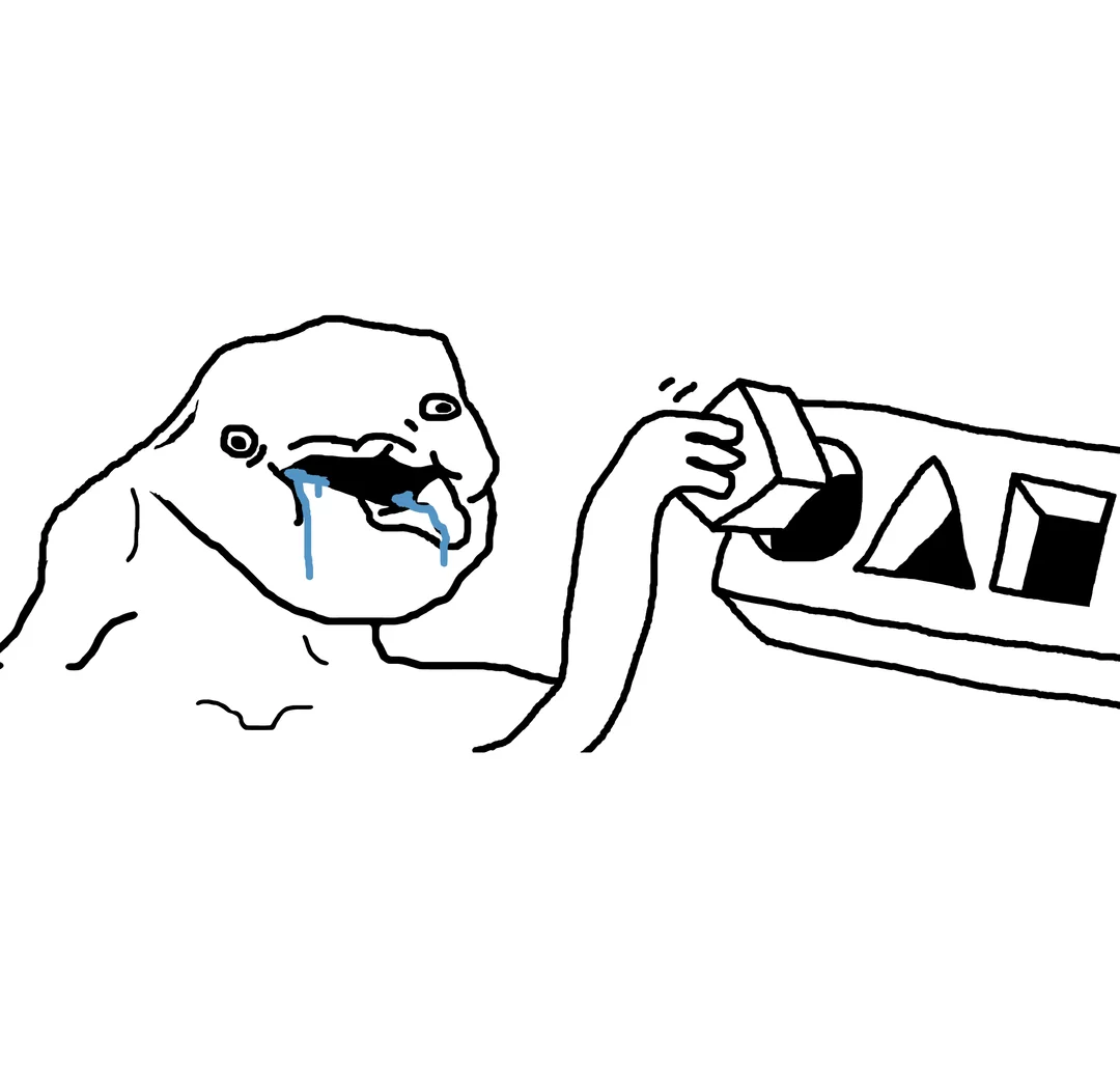 Wojak Brainlet Blocks meme template